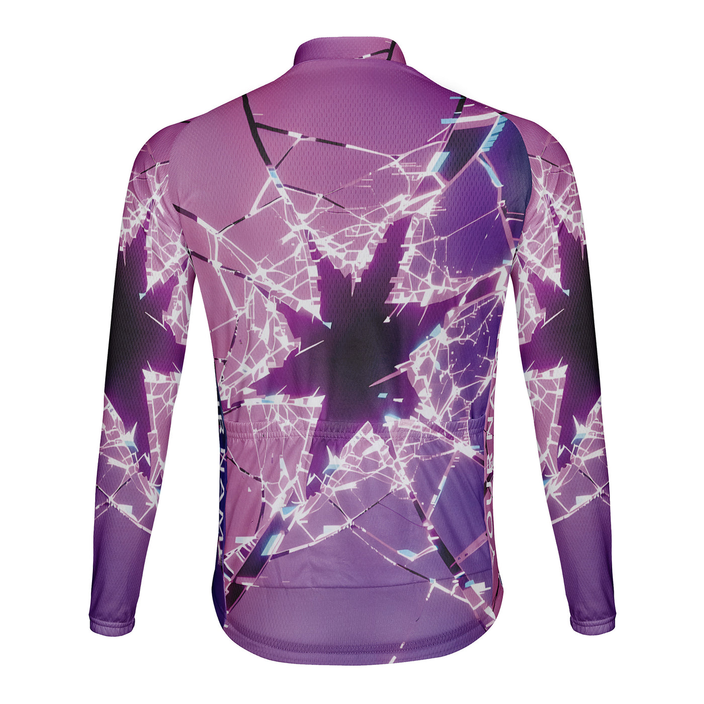Customized Glass Shards Men's Cycling Jersey Long Sleeve