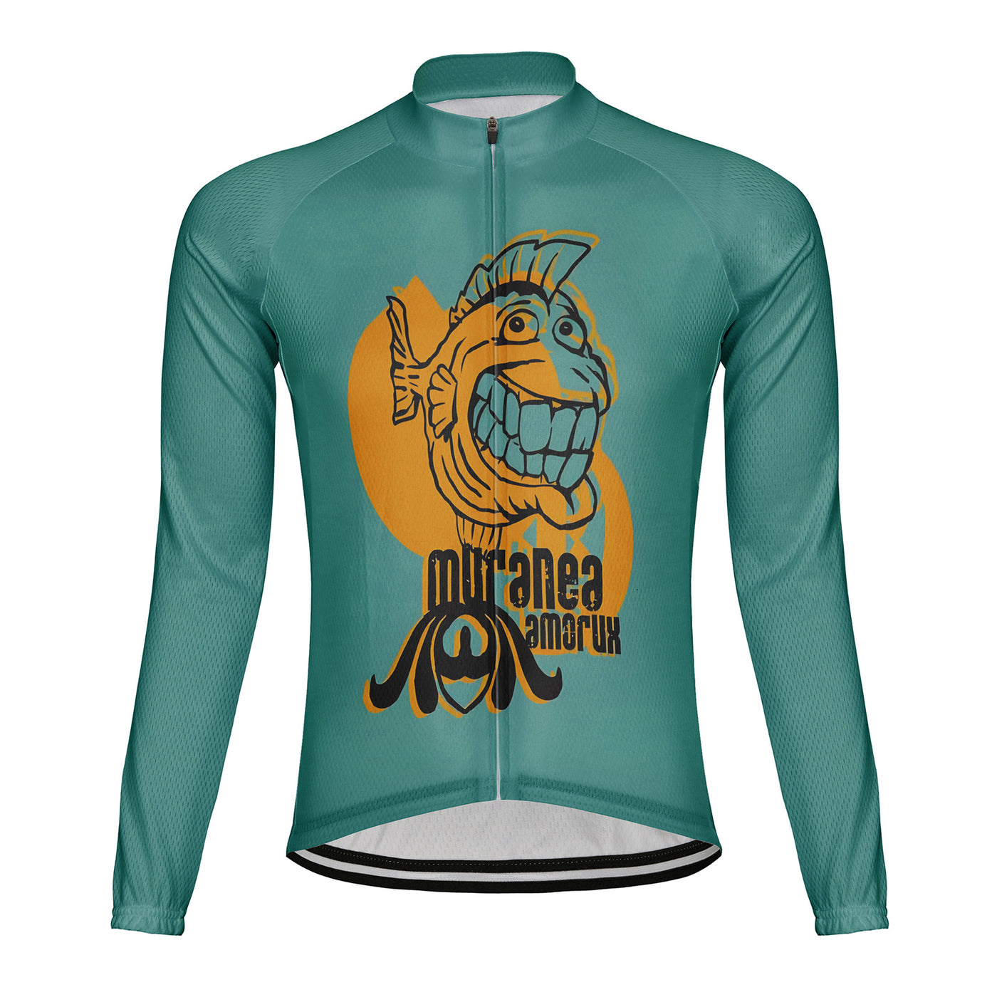 Customized Mutanea Amouk Men's Winter Thermal Fleece Cycling Jersey Long Sleeve