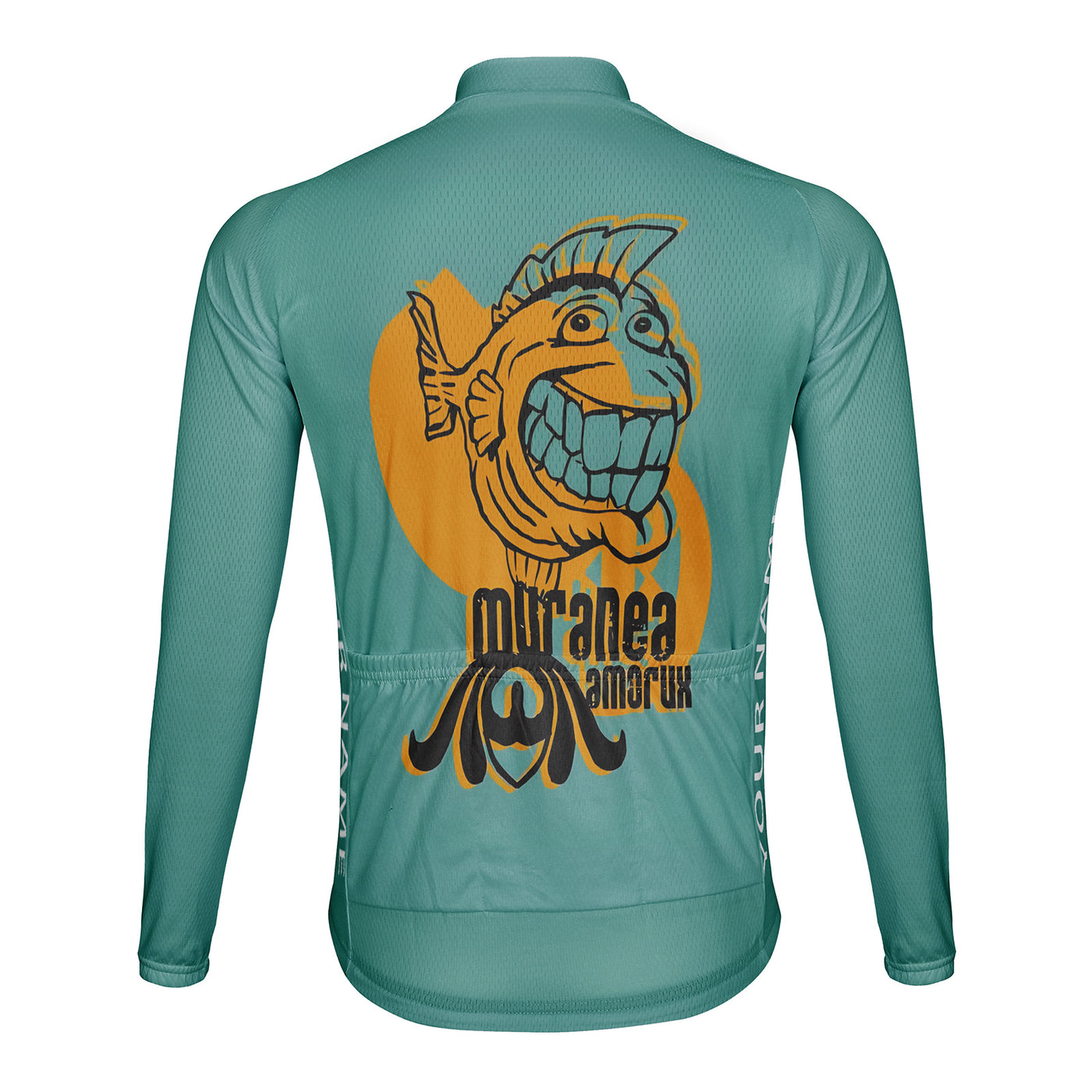 Customized Mutanea Amouk Men's Winter Thermal Fleece Cycling Jersey Long Sleeve