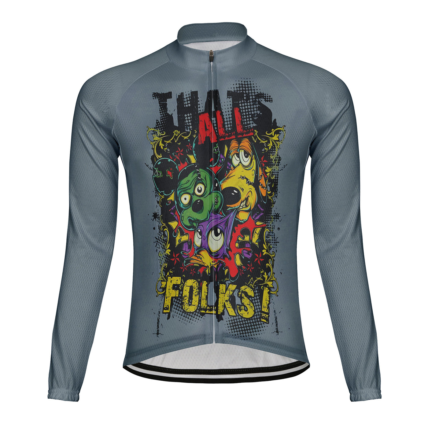 Customized All Folks Men's Cycling Jersey Long Sleeve