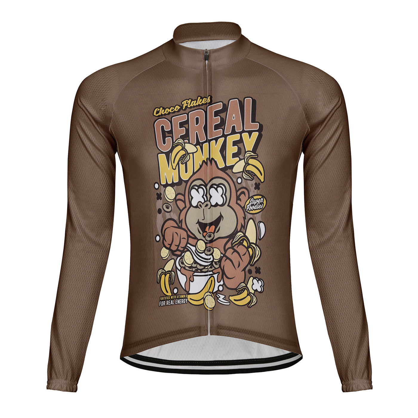 Customized Cereal Munkey Men's Cycling Jersey Long Sleeve