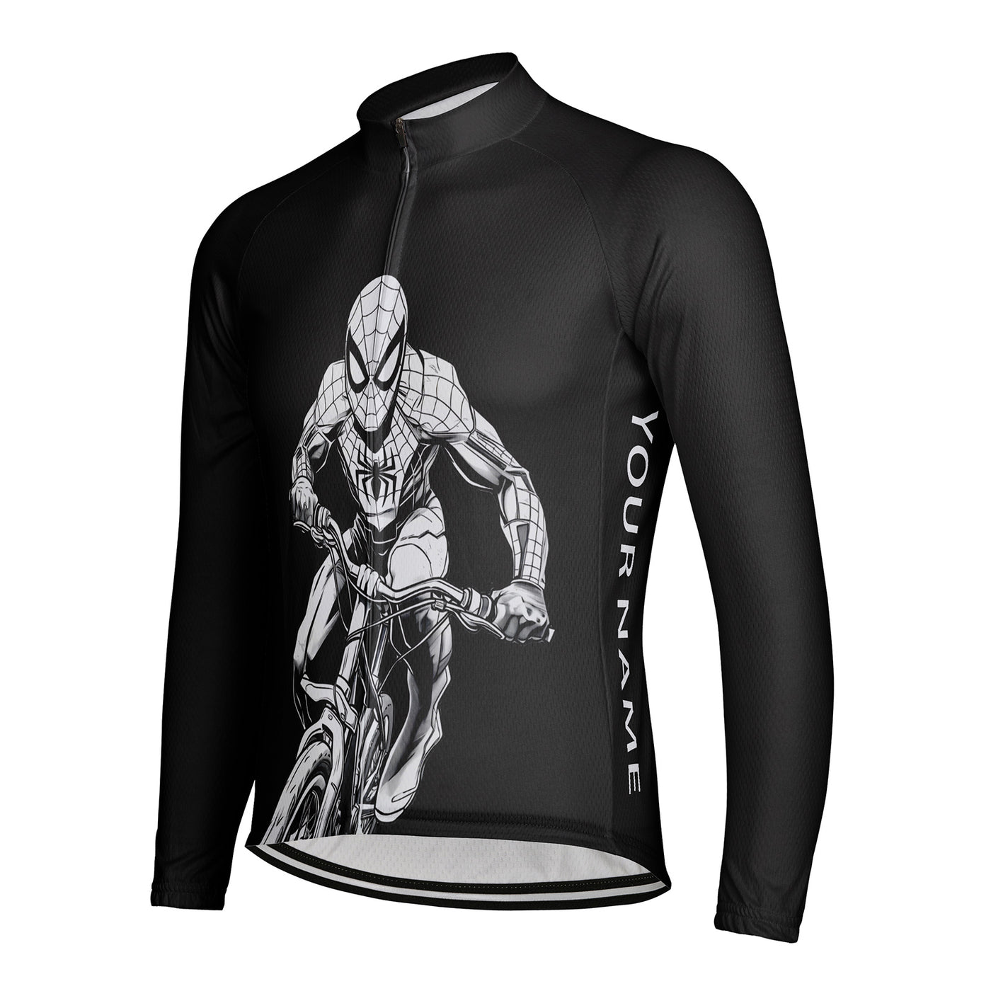 Customized Spider Man Cycling Men's Cycling Jersey Long Sleeve