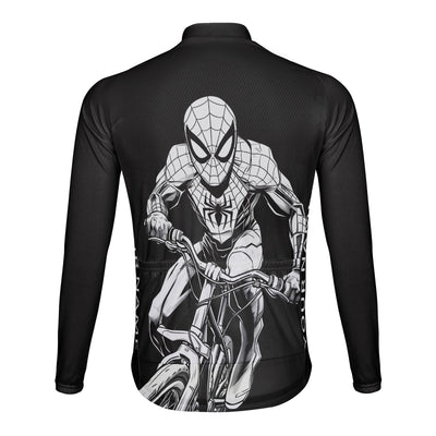 Customized Spider Man Cycling Men's Cycling Jersey Long Sleeve