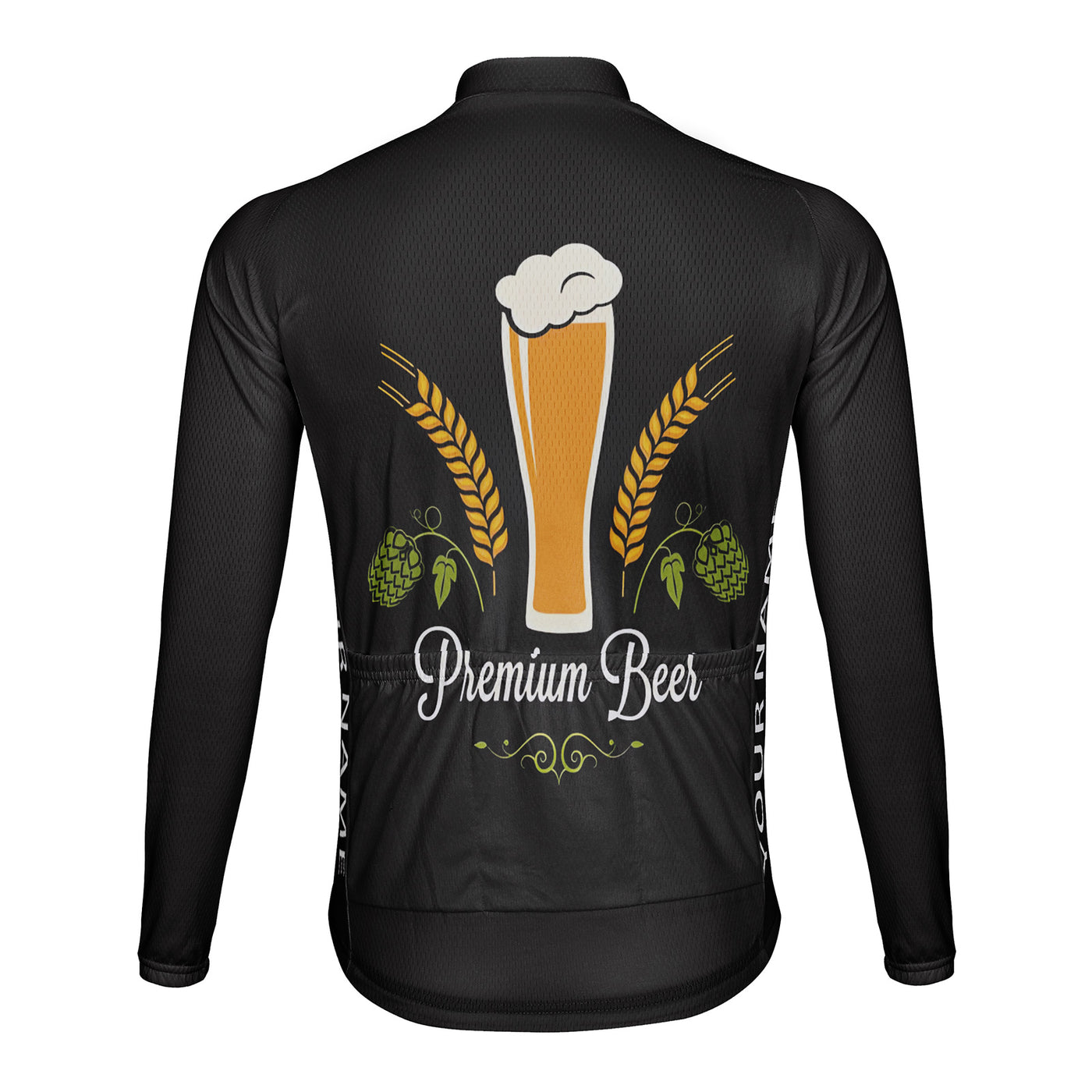 Customized beer Men's Cycling Jersey Long Sleeve