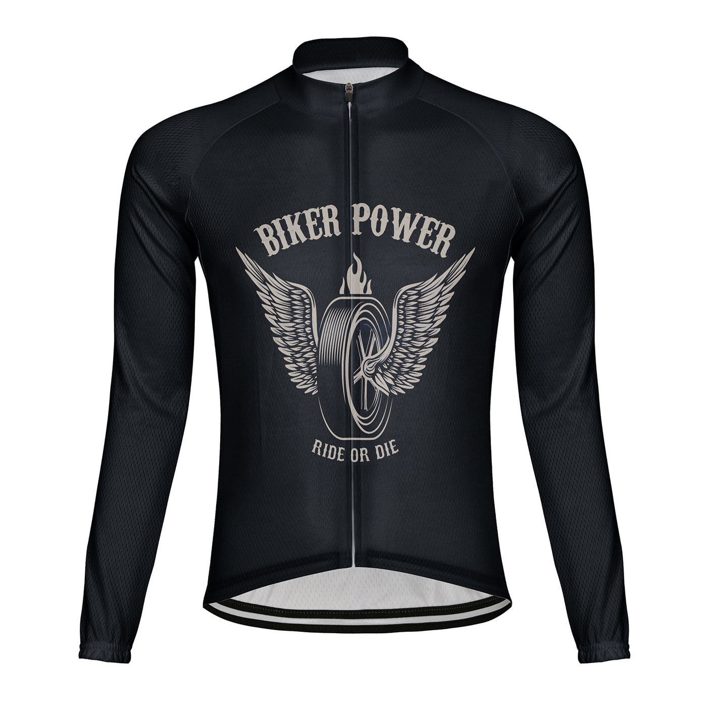 Customized Biker Power Men's Cycling Jersey Long Sleeve