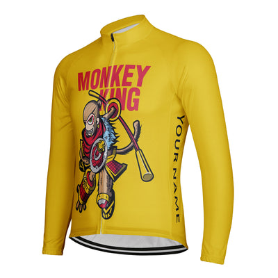 Customized Monkey King Men's Cycling Jersey Long Sleeve