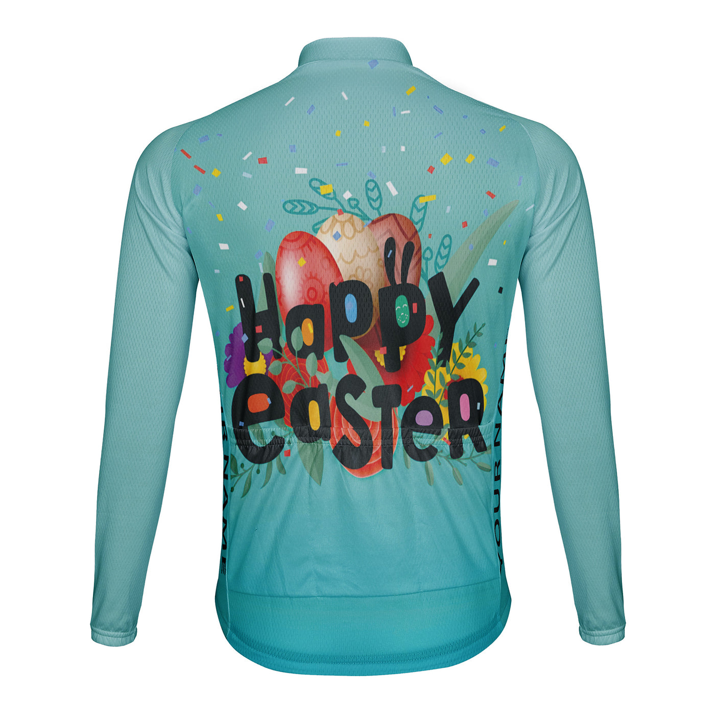 Customized Happy Edster Men's Winter Thermal Fleece Cycling Jersey Long Sleeve