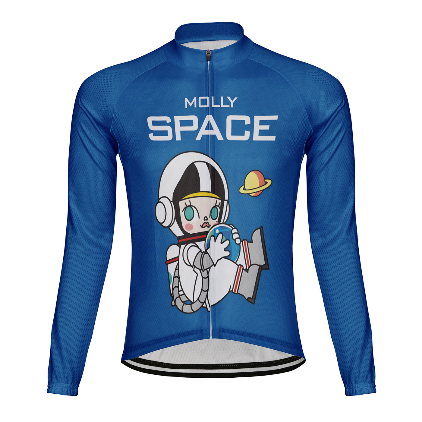 Customized Space Men's Cycling Jersey Long Sleeve