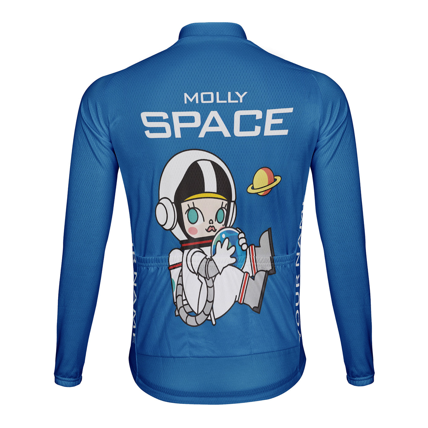 Customized Space Men's Cycling Jersey Long Sleeve