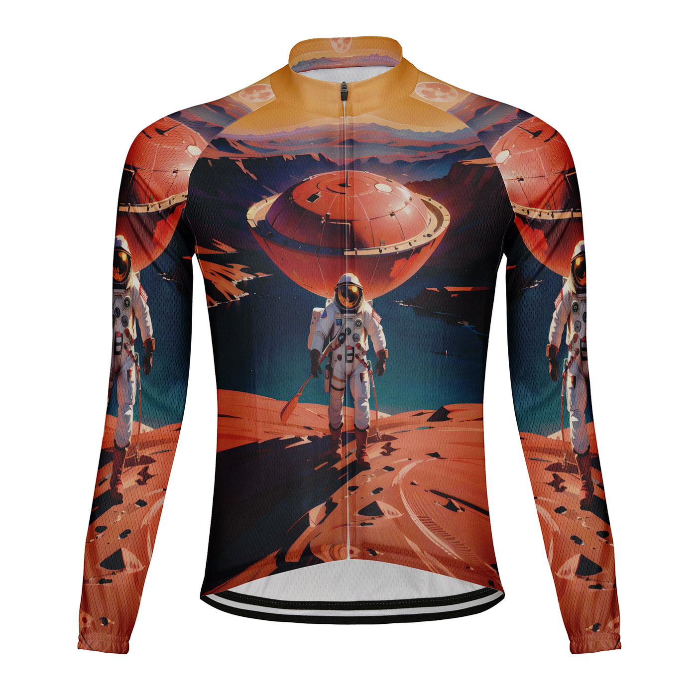 Customized Moon Men's Cycling Jersey Long Sleeve