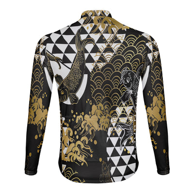 Customized Kimono pattern Men's Cycling Jersey Long Sleeve