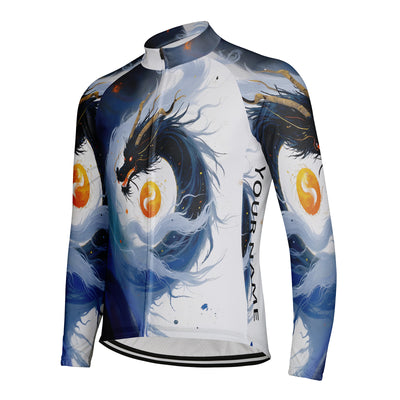 Customized Dragon Men's Cycling Jersey Long Sleeve
