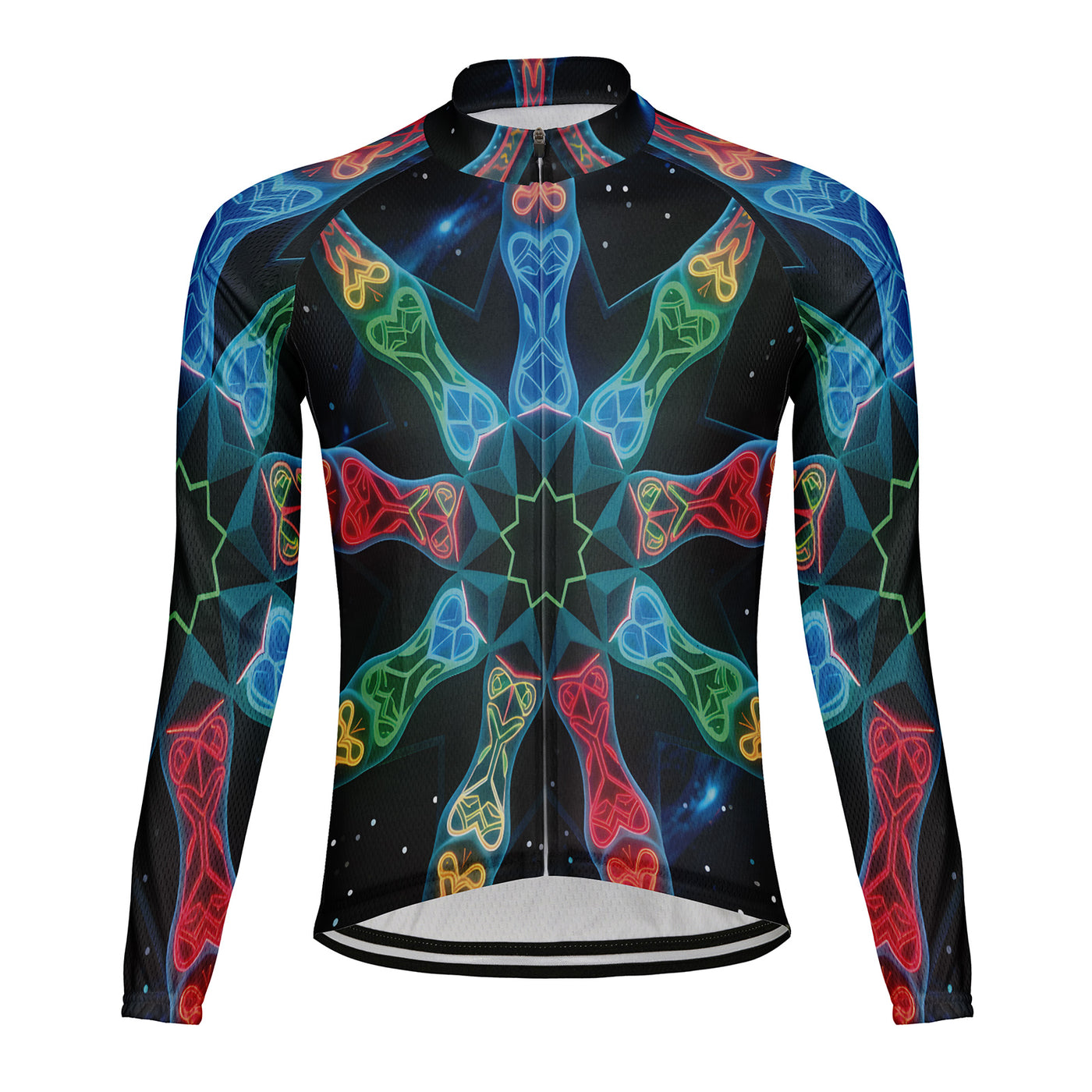 Customized Joint diagram Men's Winter Thermal Fleece Cycling Jersey Long Sleeve