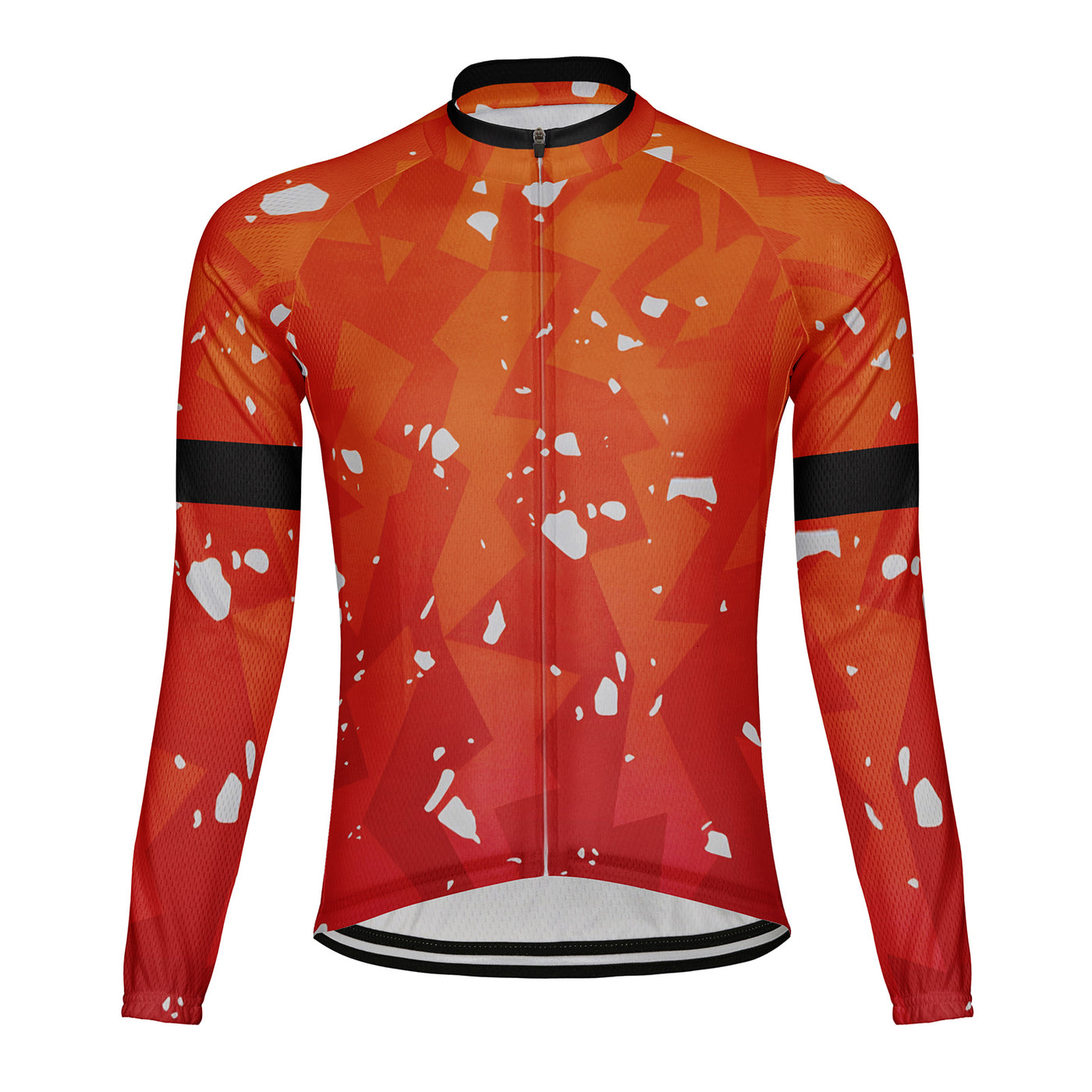 Customized Scratching The Texture Of Garbage Men's Cycling Jersey Long Sleeve