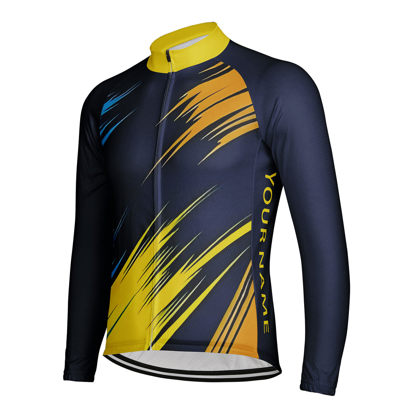 Customized Speed Sharpness Men's Winter Thermal Fleece Cycling Jersey Long Sleeve