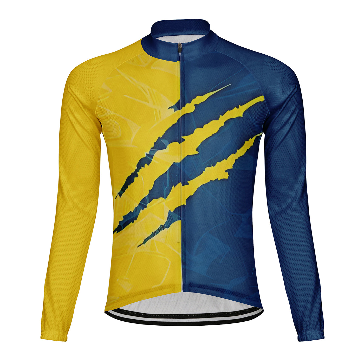 Customized Ghost Claw Traces Men's Cycling Jersey Long Sleeve