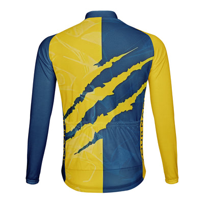 Customized Ghost Claw Traces Men's Cycling Jersey Long Sleeve