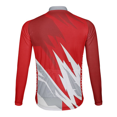 Customized Sharp Lines Men's Cycling Jersey Long Sleeve