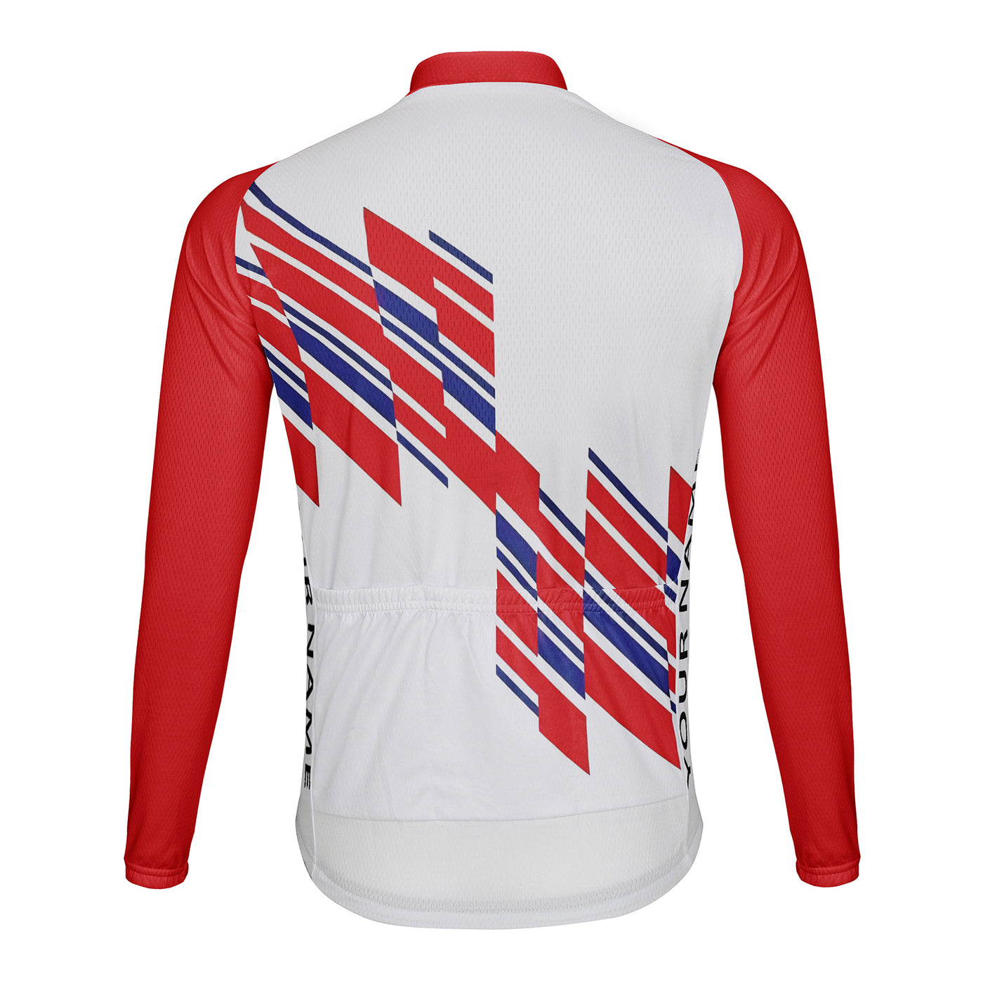 Customized Splice block Men's Winter Thermal Fleece Cycling Jersey Long Sleeve