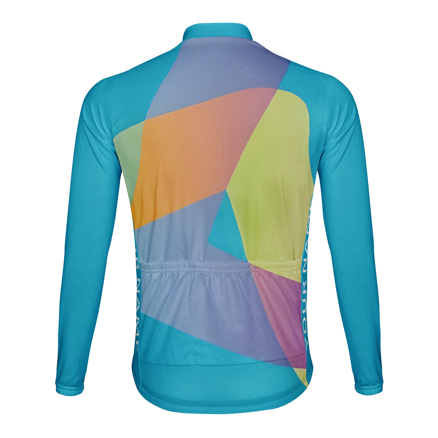 Customized Triangle Color Men's Cycling Jersey Long Sleeve