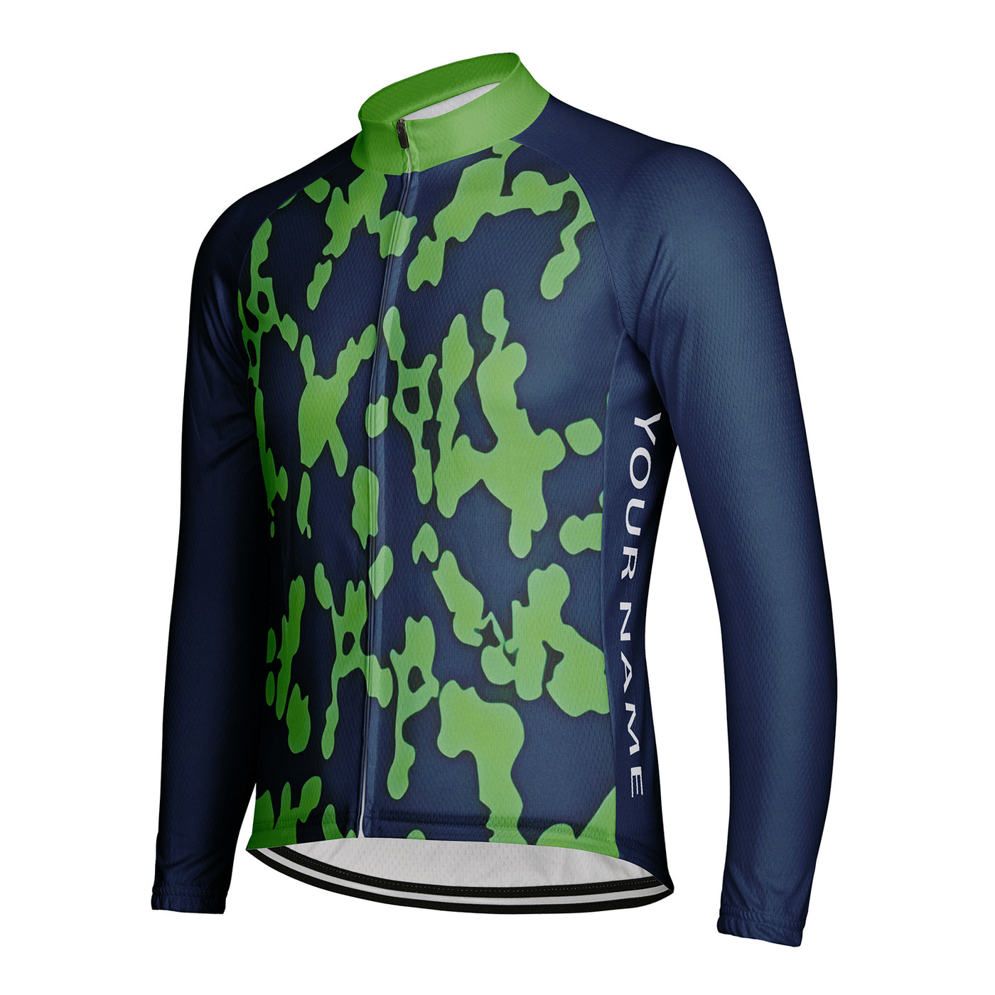 Customized Cell Diagram Men's Cycling Jersey Long Sleeve