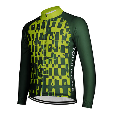 Customized Mosaic Men's Cycling Jersey Long Sleeve