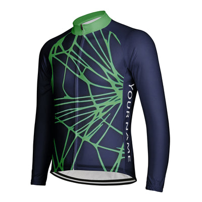 Customized Spider Web Men's Cycling Jersey Long Sleeve