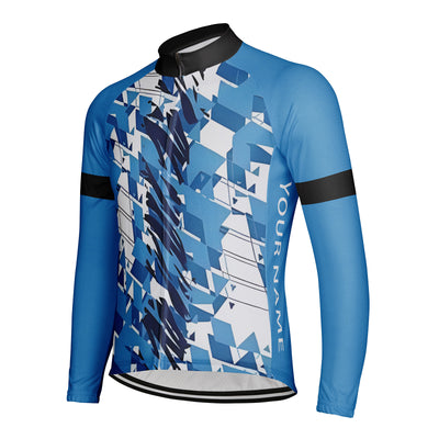 Customized Racing, Cycling, Esports, Off-Road Men's Winter Thermal Fleece Cycling Jersey Long Sleeve
