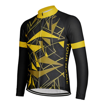 Customized Fragments Splatter Men's Cycling Jersey Long Sleeve
