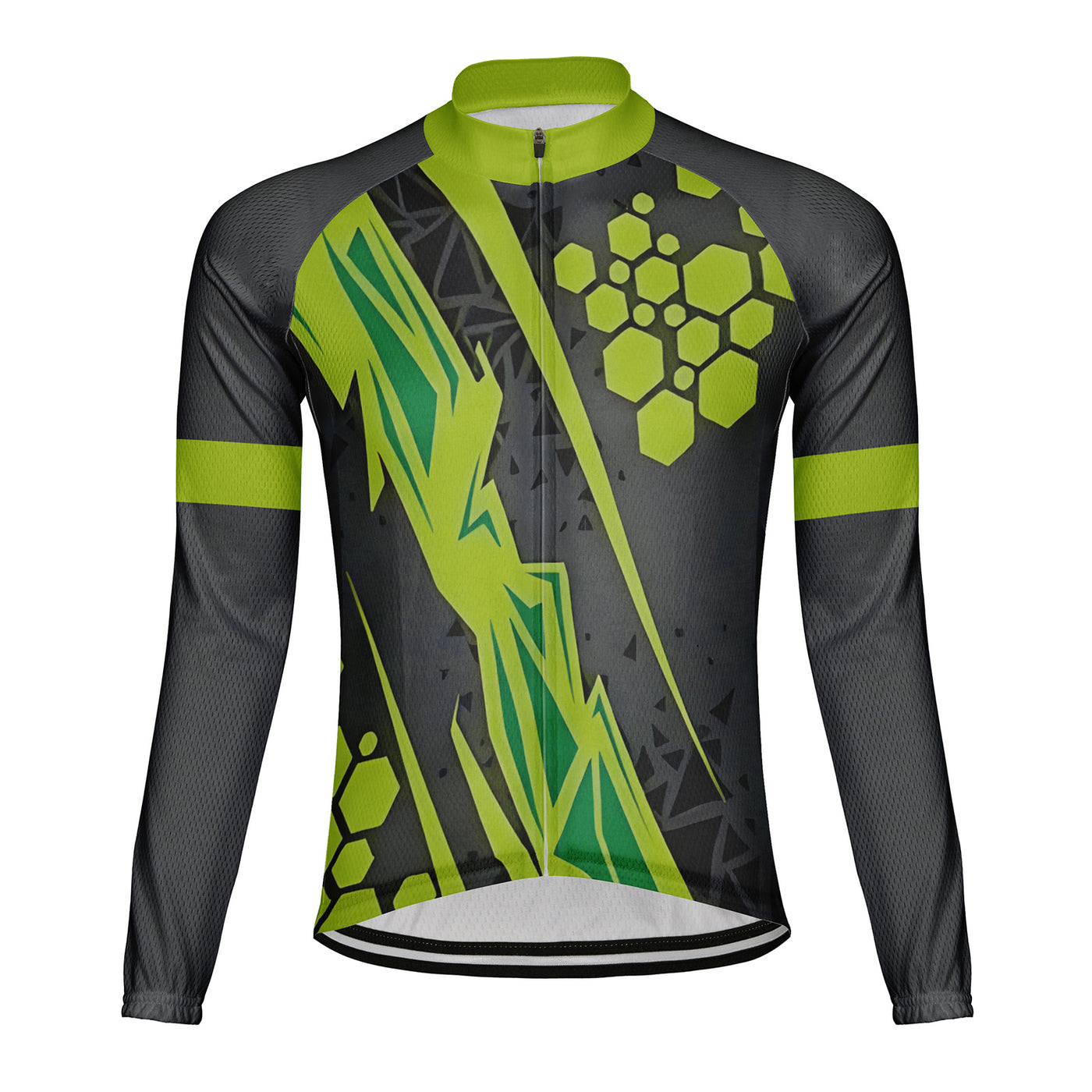 Customized Crabs Lay Eggs Men's Winter Thermal Fleece Cycling Jersey Long Sleeve