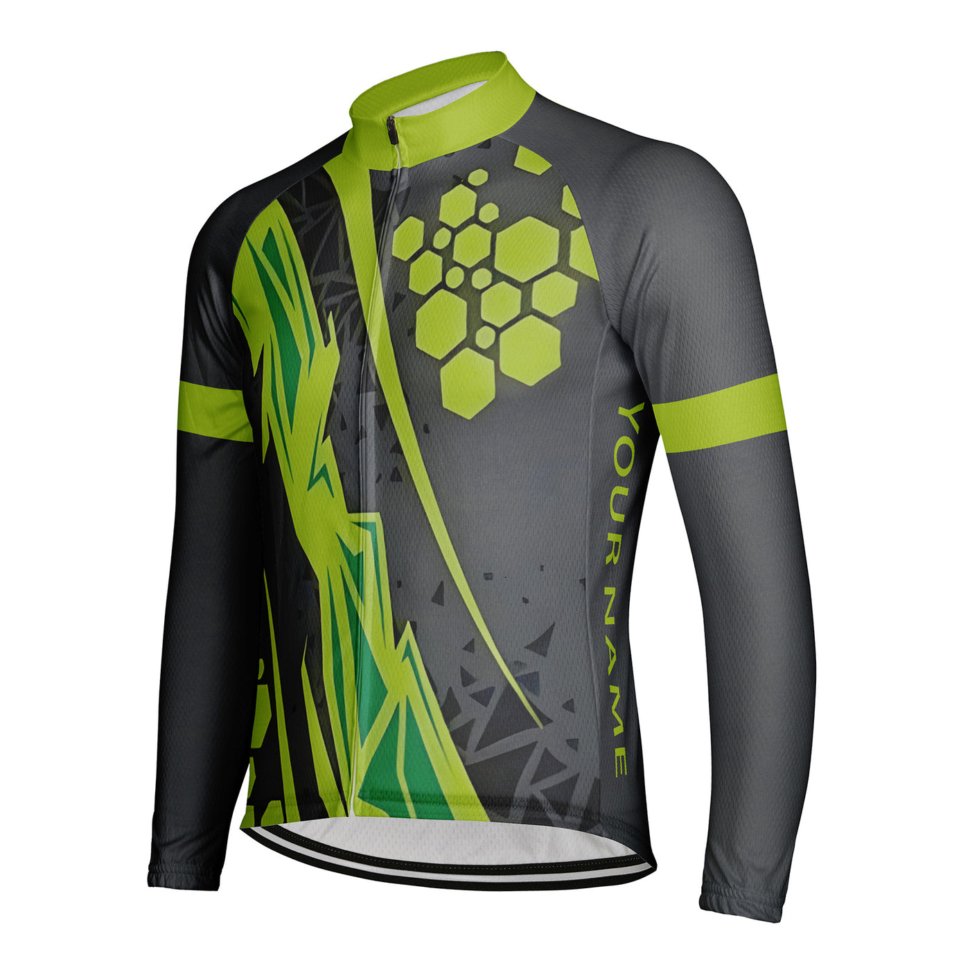 Customized Crabs Lay Eggs Men's Winter Thermal Fleece Cycling Jersey Long Sleeve