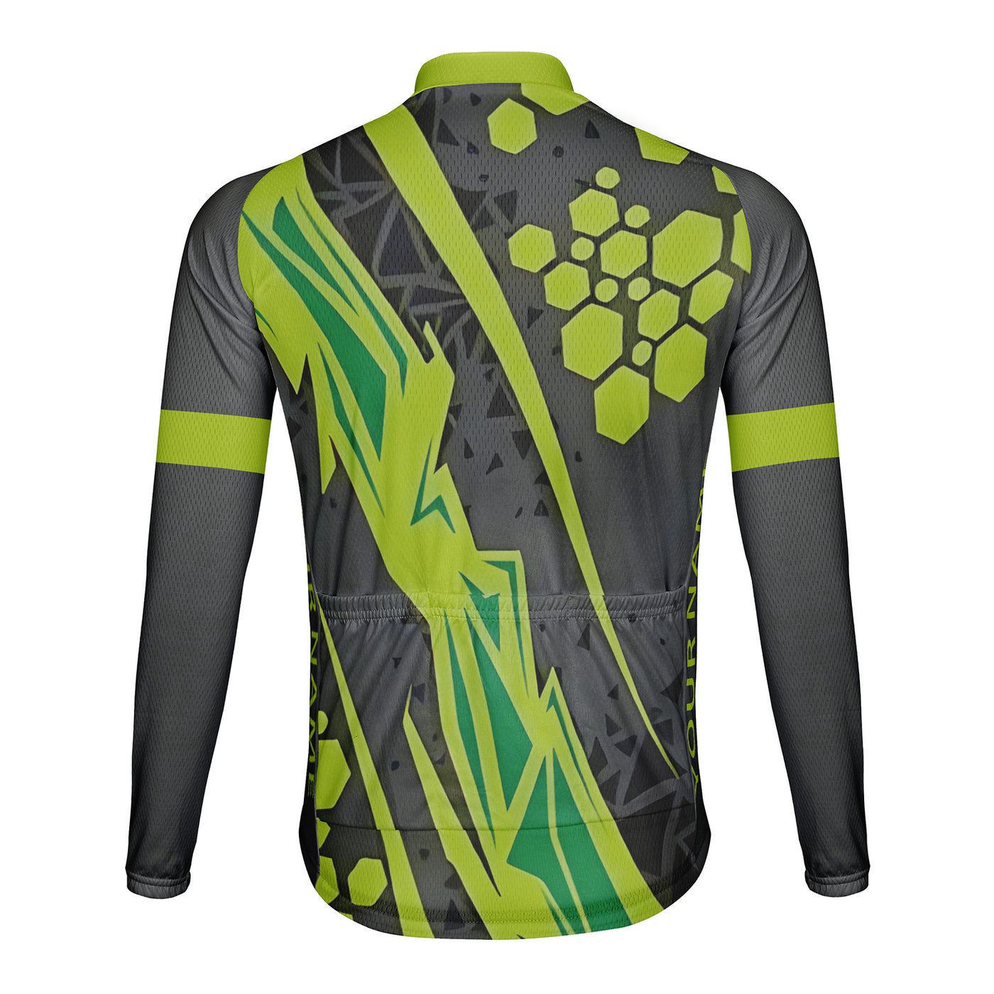 Customized Crabs Lay Eggs Men's Winter Thermal Fleece Cycling Jersey Long Sleeve