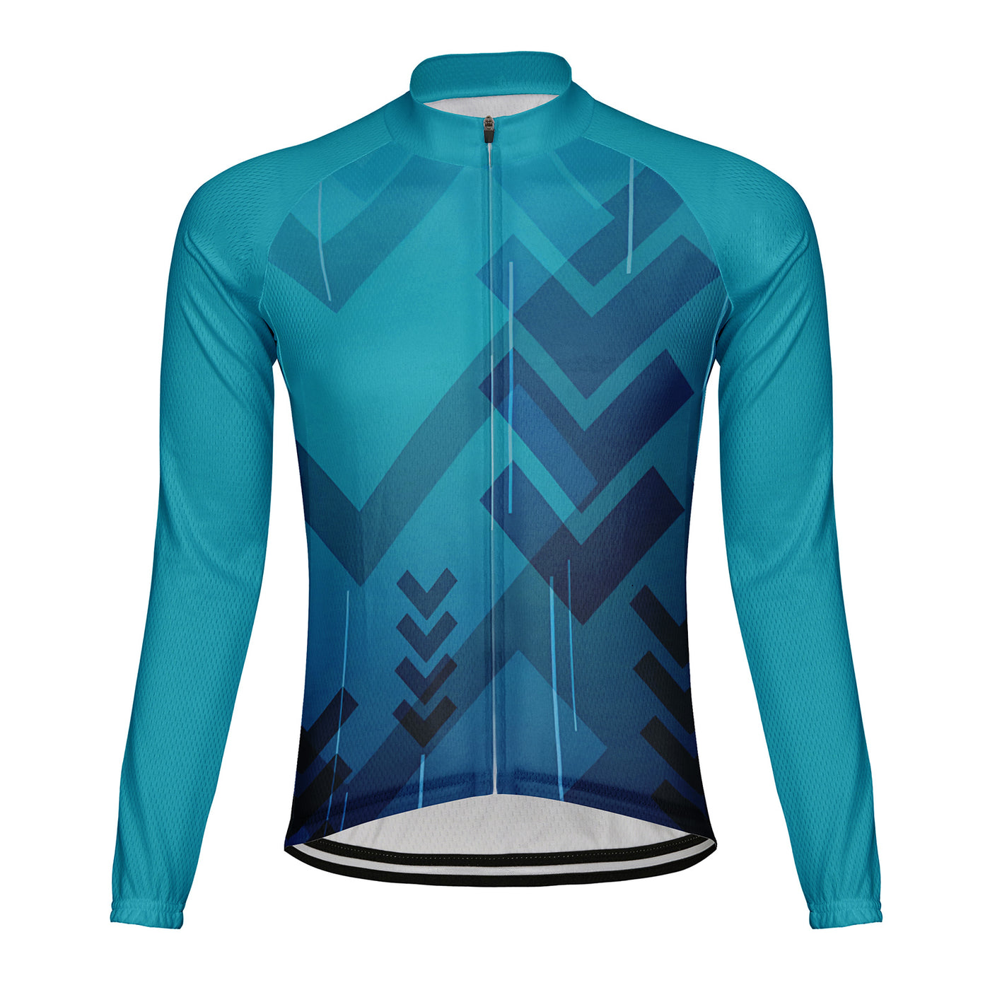 Customized Technology Arrow Men's Winter Thermal Fleece Cycling Jersey Long Sleeve