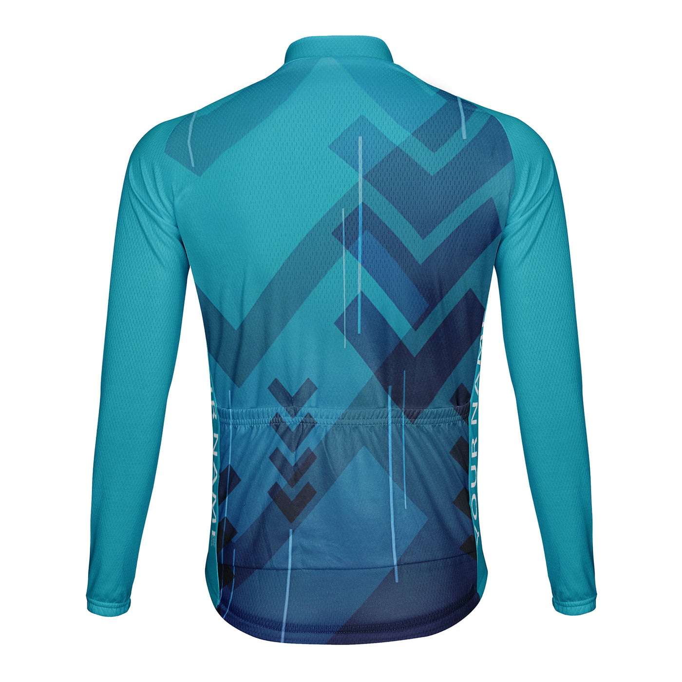 Customized Technology Arrow Men's Winter Thermal Fleece Cycling Jersey Long Sleeve