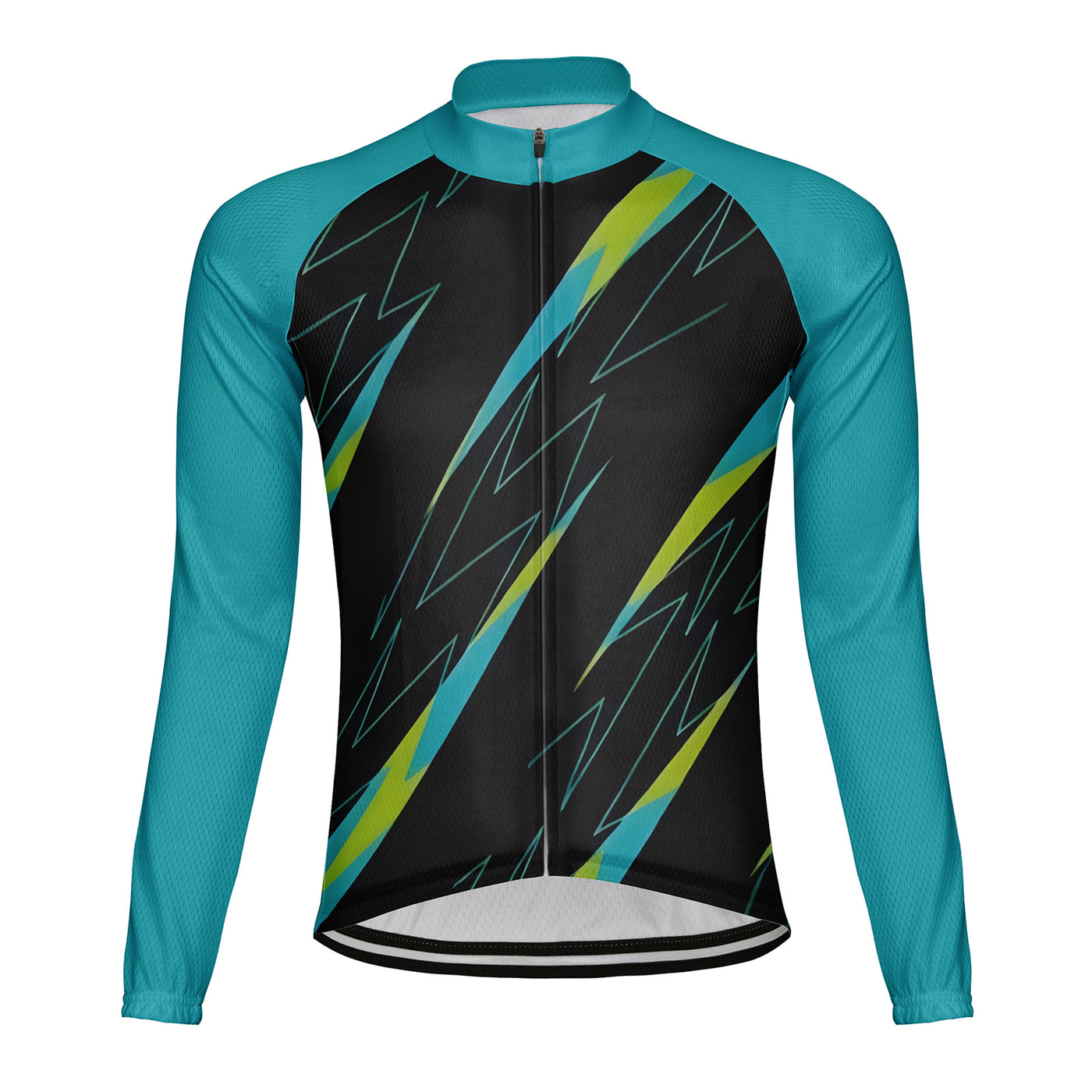 Customized Neon In The Dark Men's Cycling Jersey Long Sleeve