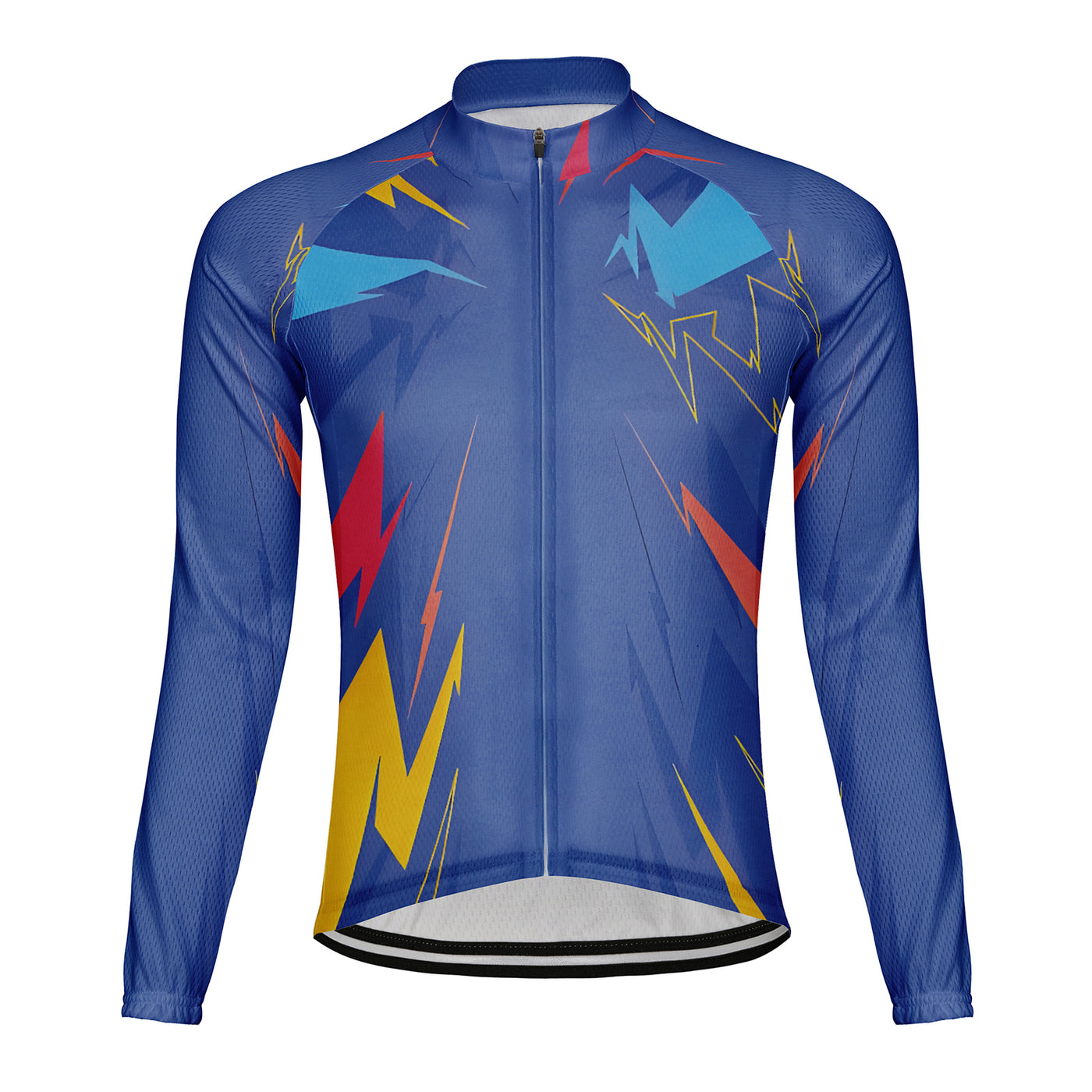 Customized Neon Arrow Rain Men's Winter Thermal Fleece Cycling Jersey Long Sleeve