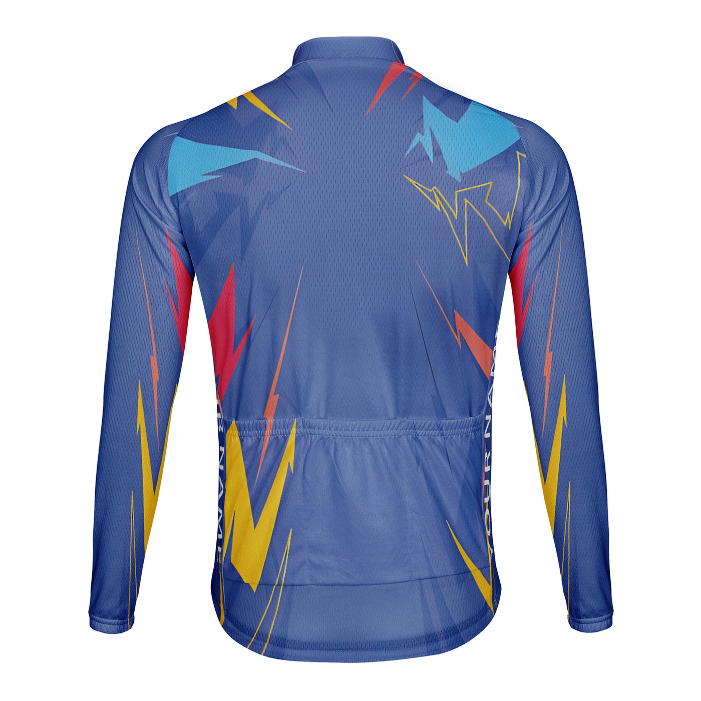Customized Neon Arrow Rain Men's Cycling Jersey Long Sleeve