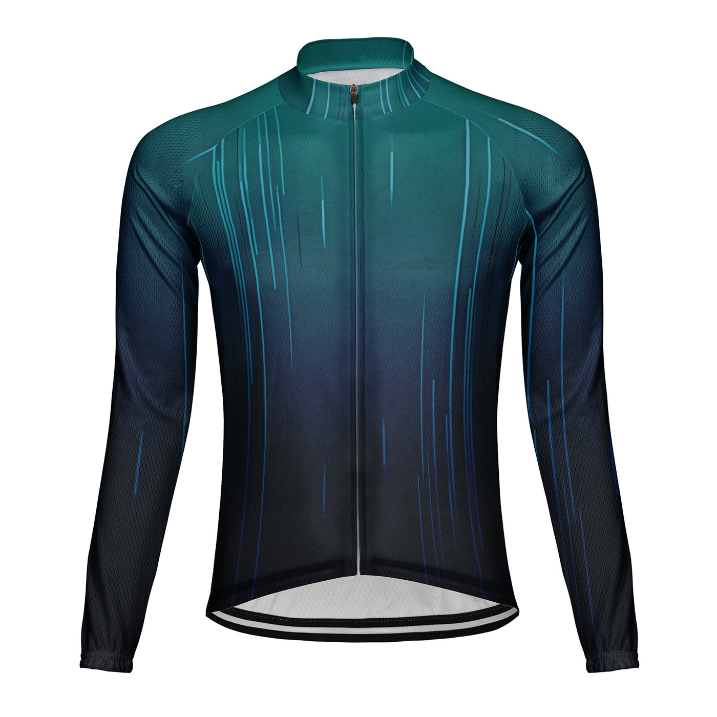 Customized Raindrop Men's Cycling Jersey Long Sleeve