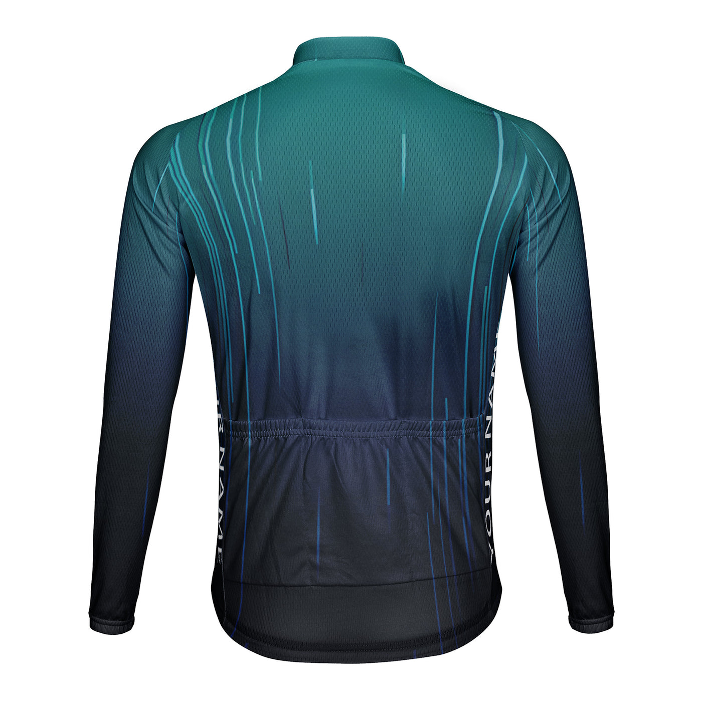 Customized Raindrop Men's Cycling Jersey Long Sleeve
