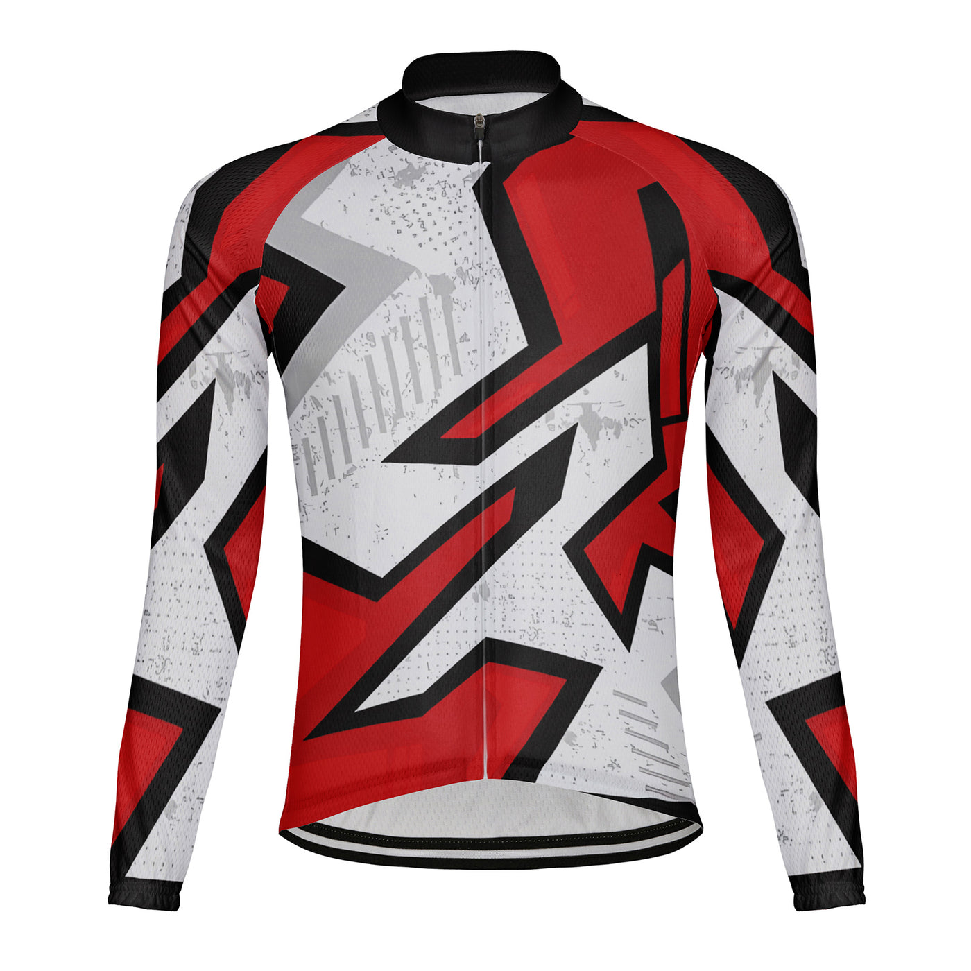 Customized Mechanical Arrow Array Diagram Men's Cycling Jersey Long Sleeve
