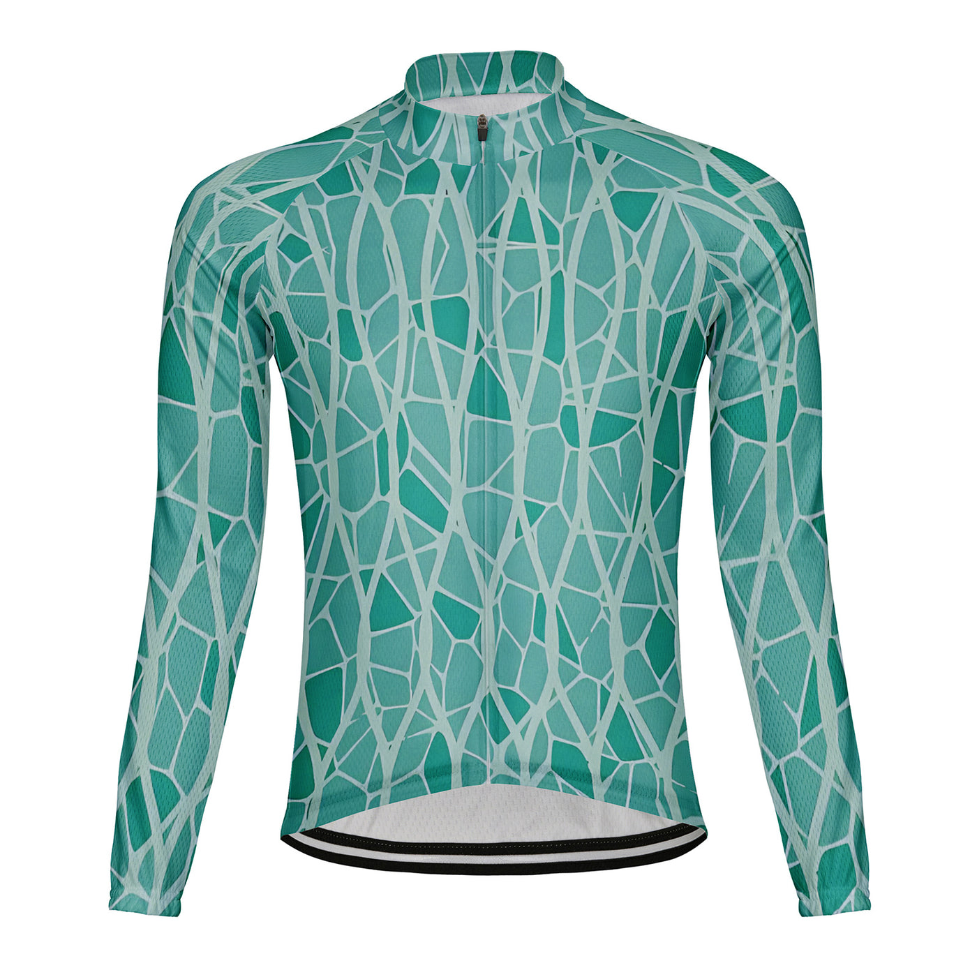 Customized Speckled Pattern Men's Cycling Jersey Long Sleeve