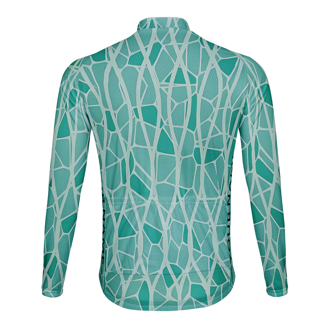 Customized Speckled Pattern Men's Cycling Jersey Long Sleeve