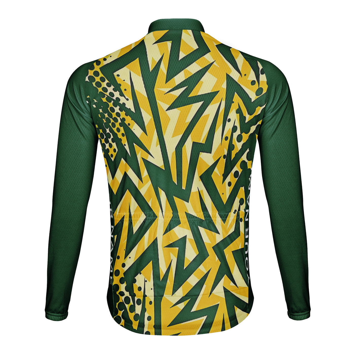 Customized Retro Radio Wave Men's Cycling Jersey Long Sleeve