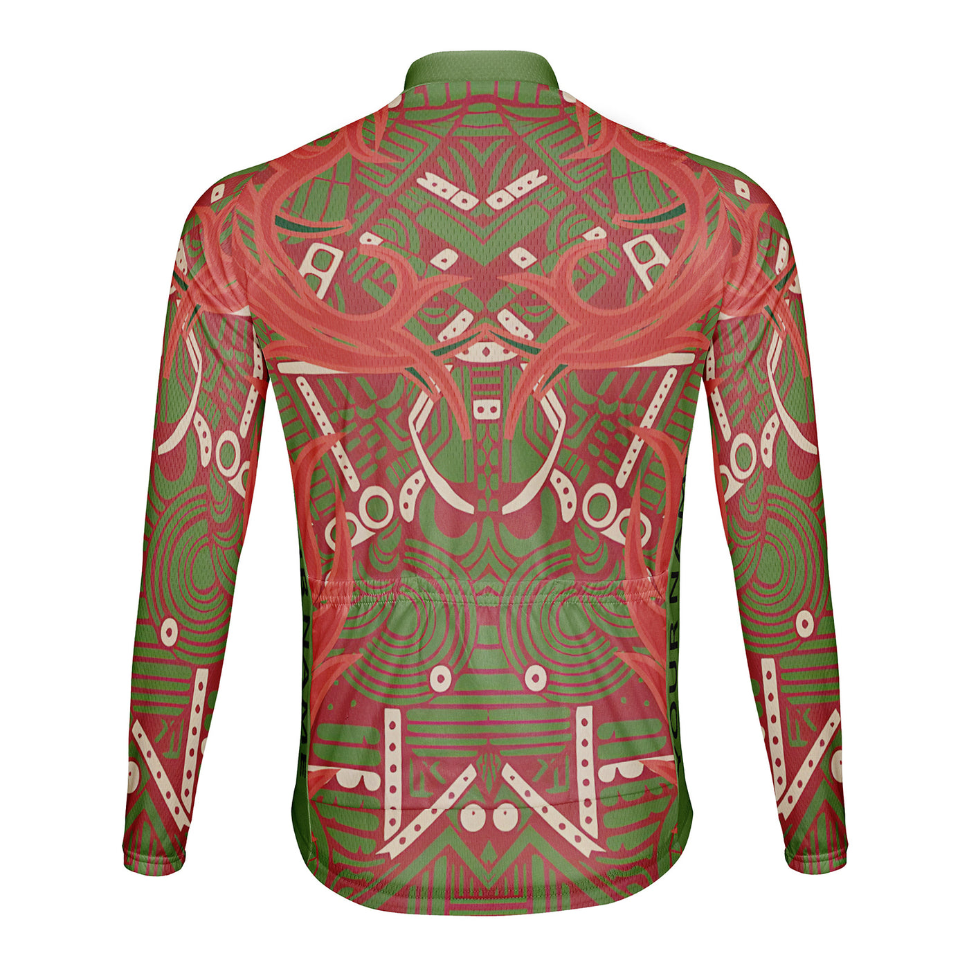 Customized Retro Mythical Beast Men's Cycling Jersey Long Sleeve