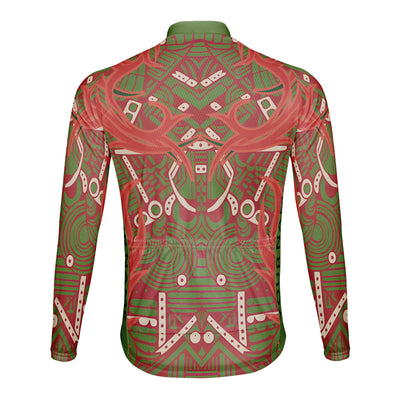 Customized Retro Mythical Beast Men's Cycling Jersey Long Sleeve
