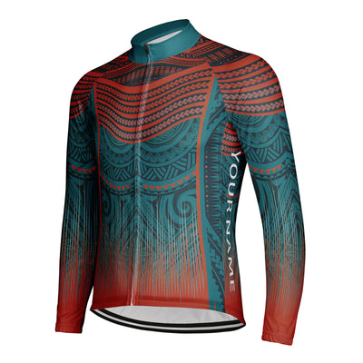 Customized Bohemian Rhythm Men's Cycling Jersey Long Sleeve