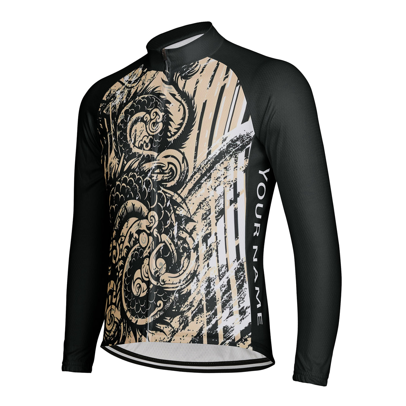 Customized Soaring Dragon Men's Cycling Jersey Long Sleeve