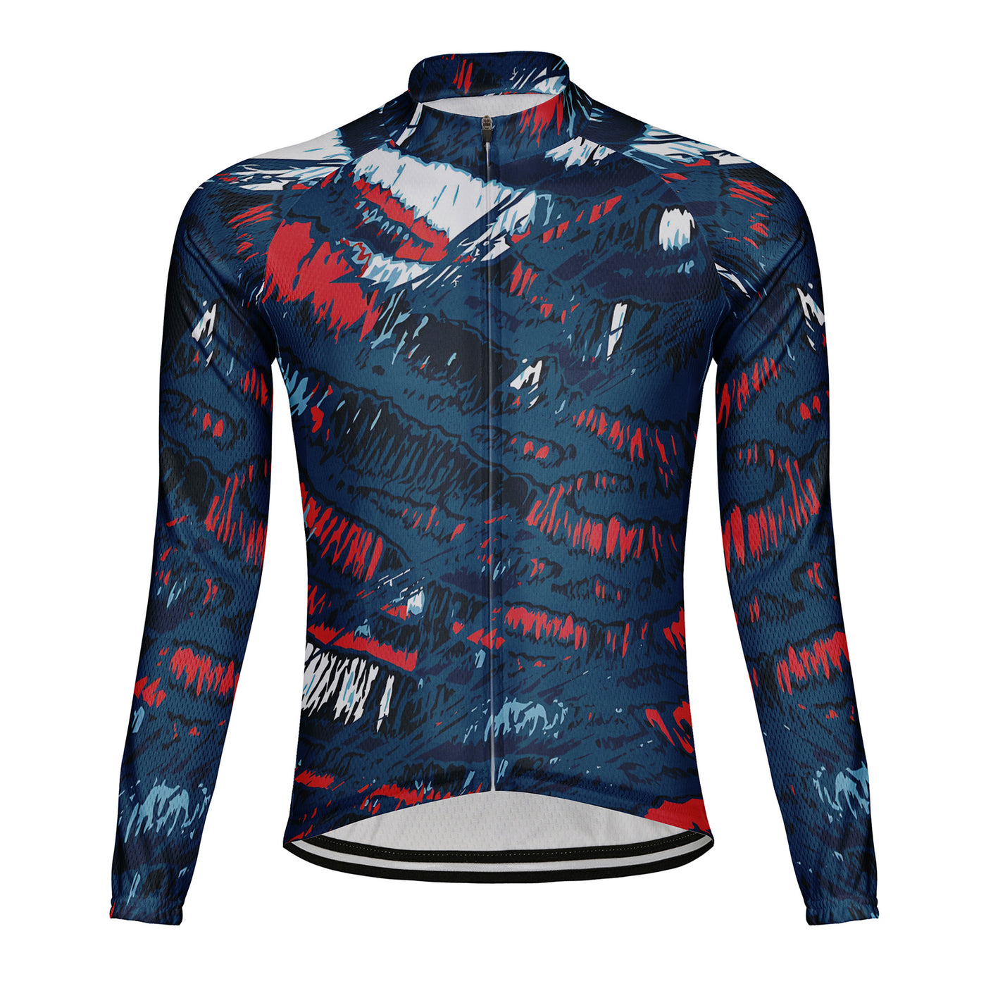 Customized Shanhaitu Men's Winter Thermal Fleece Cycling Jersey Long Sleeve