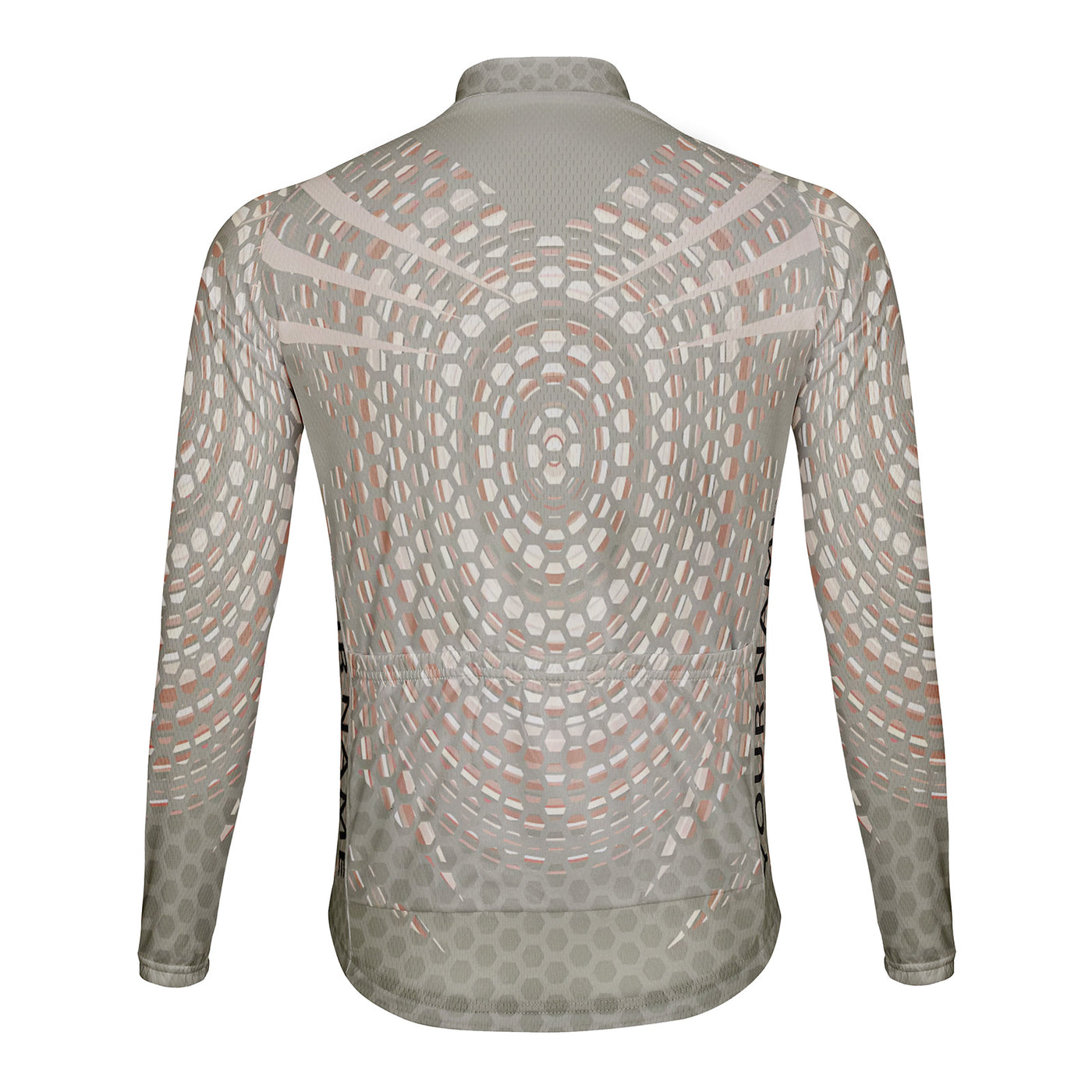 Customized Honeycomb Men's Cycling Jersey Long Sleeve