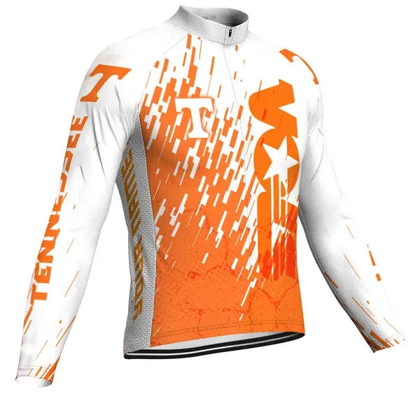 Customized Tennessee Men's Cycling Jersey Long Sleeve